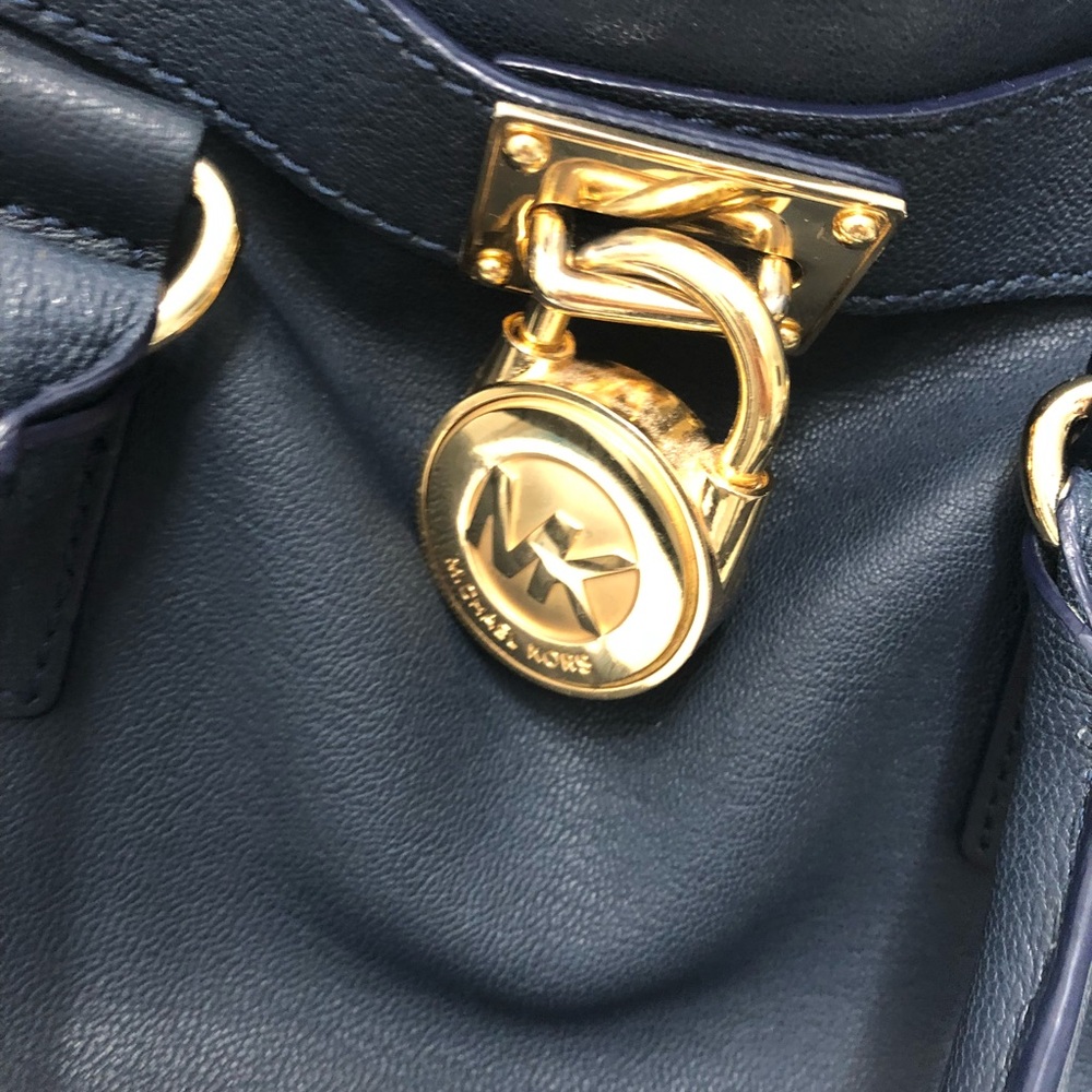 MICHAEL Michael Kors Black Saffiano Leather Hamilton East West Tote